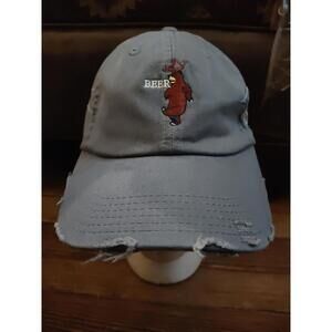 Barley Creek Brewery PA distressed Strapback hat EUC